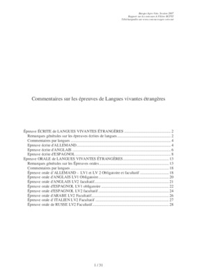 epreuves facultatif Book