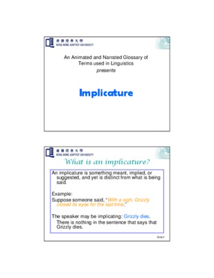implicature Book