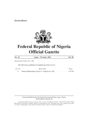 official gazette Book