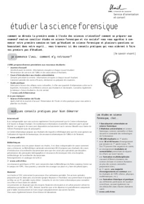 science forensique Book