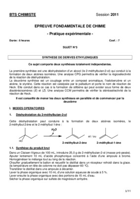 epreuve maths 2011 bts chimiste Book