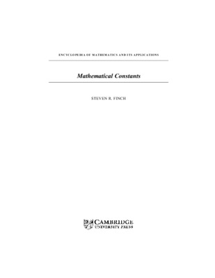 constants Book