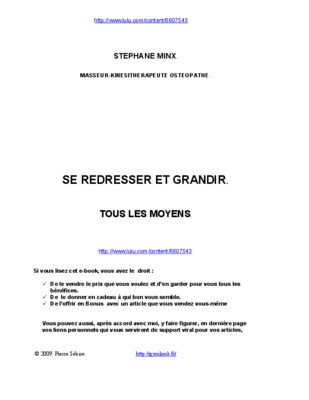 comment grandir naturellement a tout ages Book