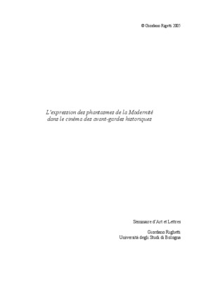 cinema et modernite Book