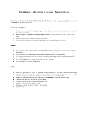 le travail d_un geologue Book