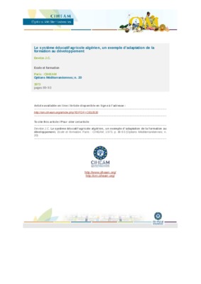 adaptation des animaux dans la disert algerien Book