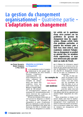 la gestion du changement organisationnel orange Book