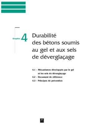 la durabilite des betons dans le contexte normatif Book