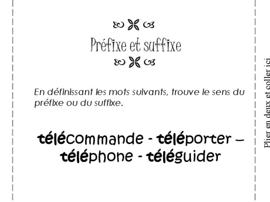 sufix et prefixe Book