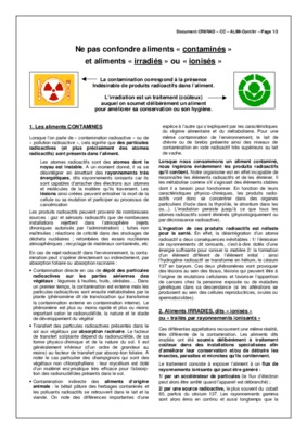 la consommation dse aliments contamines Book