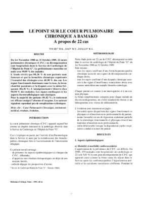 coeur pulmonaire Book