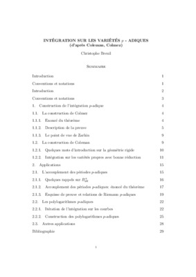 p adiques Book