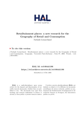 geographie du commerce Book
