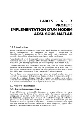 adsl sous matlab Book