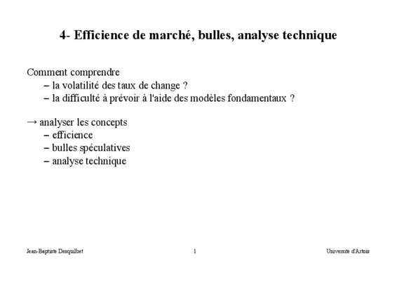 efficience technique Book