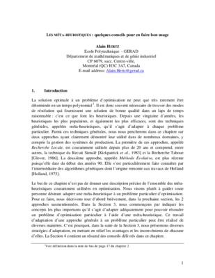 les meta heuristiques ndames Book