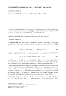 inegalite de bernstein et de markov Book