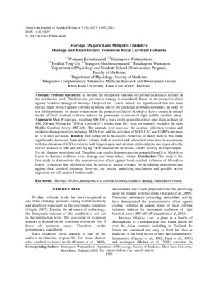 effect of moringa on brain Book