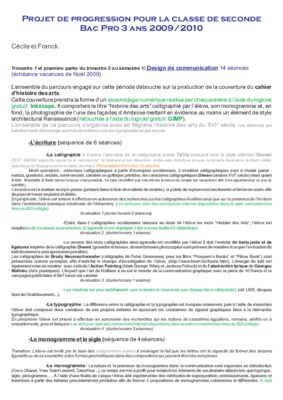 progression seconde bourdreux Book