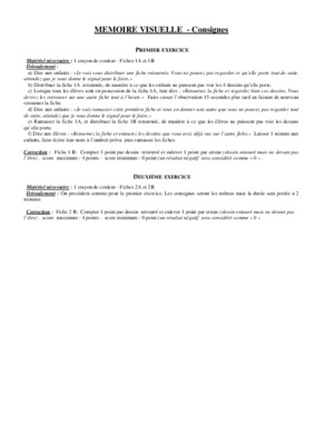 exercice memoire visuelle Book
