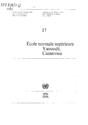 liste de candidaits de l_ecole normale de yaounde Book