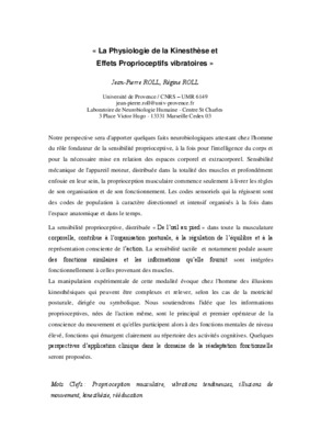 mecanosensibilite Book
