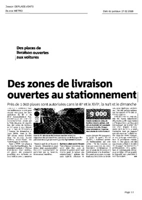 stationnement livraison Book