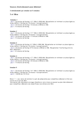 seances entrainements u19 Book