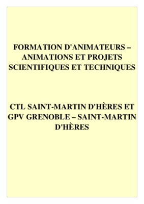 projets animations 11 15 ans Book