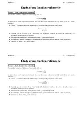 etude de fonction rationnelle Book