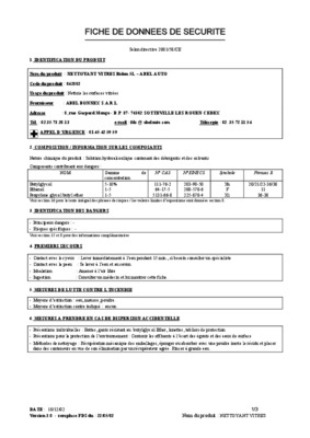 fiche securite nettoyant frein Book
