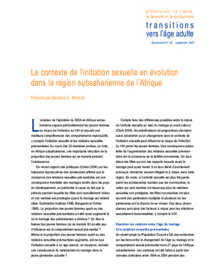 evolution de la contraception dans la region d_abidjan Book