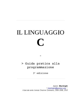 linguaggio c Book