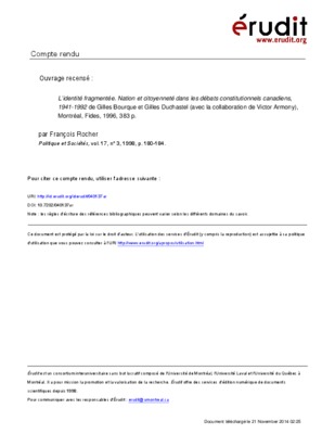 nation citoyennete Book