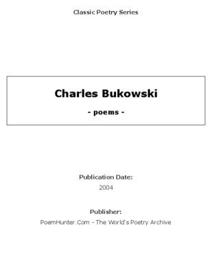 a veces estas tan solo que tiene sentido charles bukowski Book