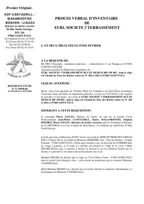 proces verbal de dissolution eurl Book