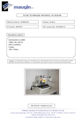brother dh4 b980 02 industrial sewing machines brother dh4 b980 02 Book