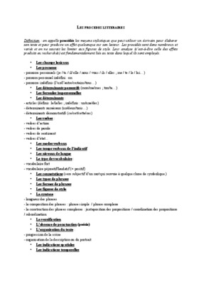 procedes litteraires Book