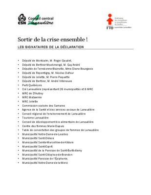 liste signataires ida Book