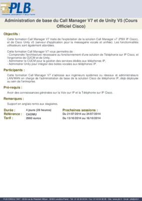 call manager e Book
