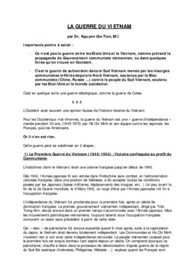 les conssequence de la guerre du guerre du vietnam Book