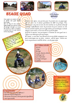 stage de quad Book