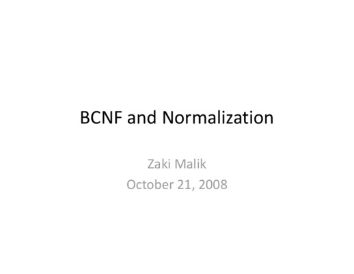 normalization form Book