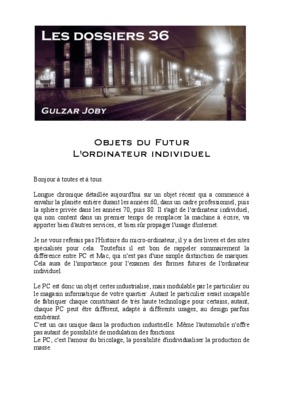 presentation d_un ordinateur individuel Book