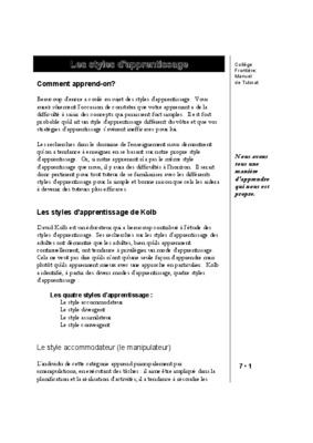 modeles d_apprentissage de kolb Book