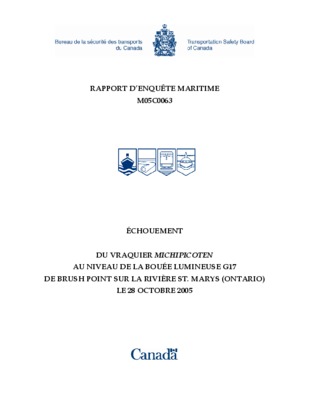 marine du canada Book