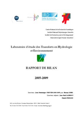 rapport bilan 2009 Book
