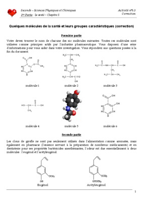 quelques molecules de la sante Book