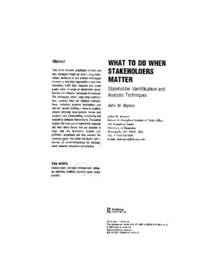 stakeholder Book