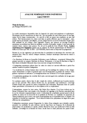 numerique andre fortin Book